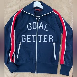 ABRAMS “ Goal Getter” Vintage Men’s Retro Track Suit Jacket Full Zip
